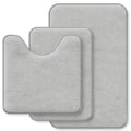 RUN HELIX Bathroom Rugs Sets 3 Piece, Soft Absorbent Memory Foam Bath Mats Set, Dry Fast Bath Mat, Machine Washable Bath Rug Set for Bathroom （Forest Green）