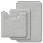 RUN HELIX Bathroom Rugs Sets 3 Piece, Soft Absorbent Memory Foam Bath Mats Set, Dry Fast Bath Mat, Machine Washable Bath Rug Set for Bathroom （Forest Green）