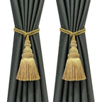 6 Pack Curtain Tie Backs Rope Tassels for Curtains Drape tiebacks Handmade Outdoor Home and Outdoor Decorative (Mix Blue, 6p)