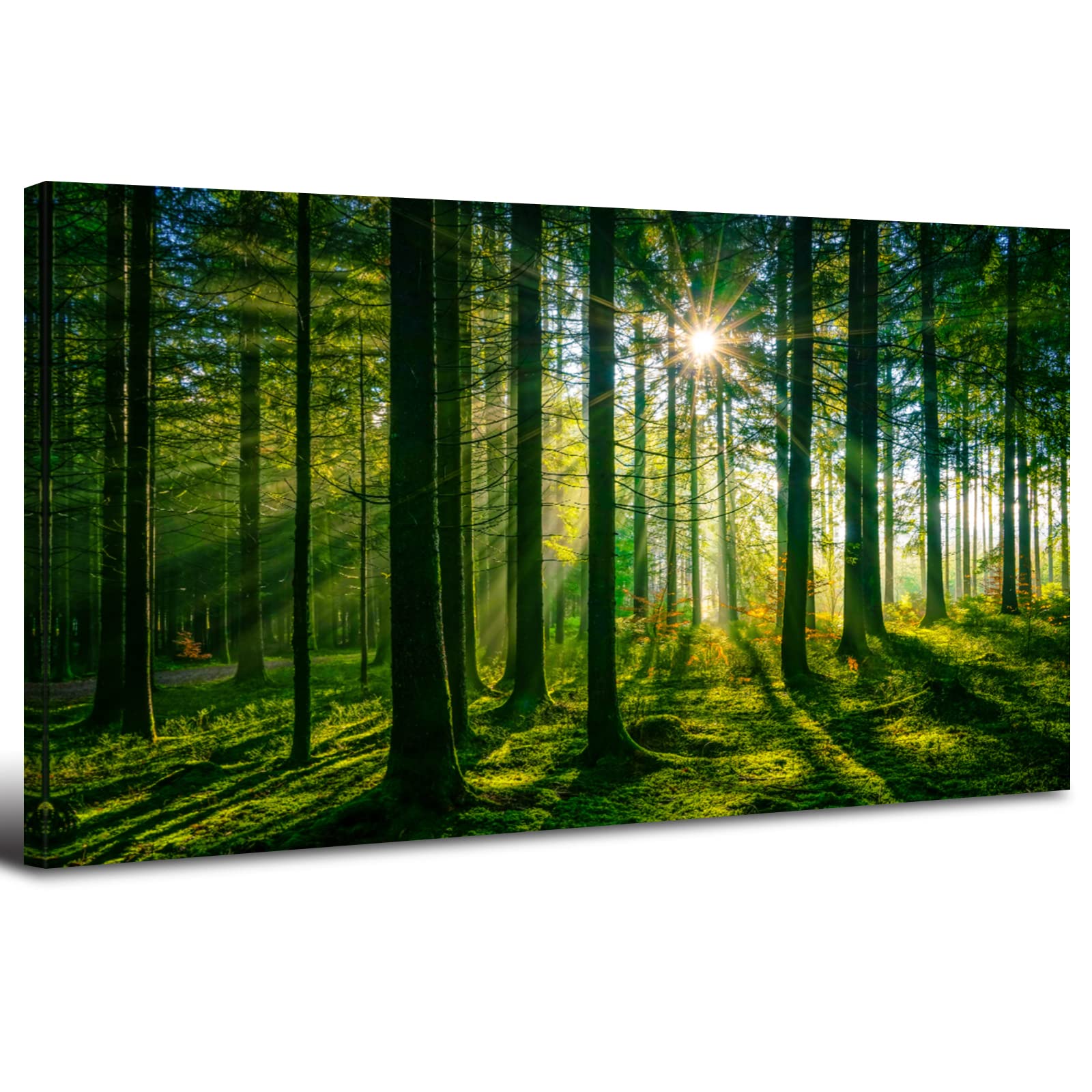 Sunset Mountain Wall Art for Living Room Nature Grand Teton Landscape Canvas Wall Decor National Park Wall Art Oxbow Bend Snake River Scenery Wyoming Painting Artwork Office Home Decoration 20x40"