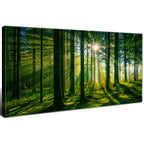 Sunset Mountain Wall Art for Living Room Nature Grand Teton Landscape Canvas Wall Decor National Park Wall Art Oxbow Bend Snake River Scenery Wyoming Painting Artwork Office Home Decoration 20x40"