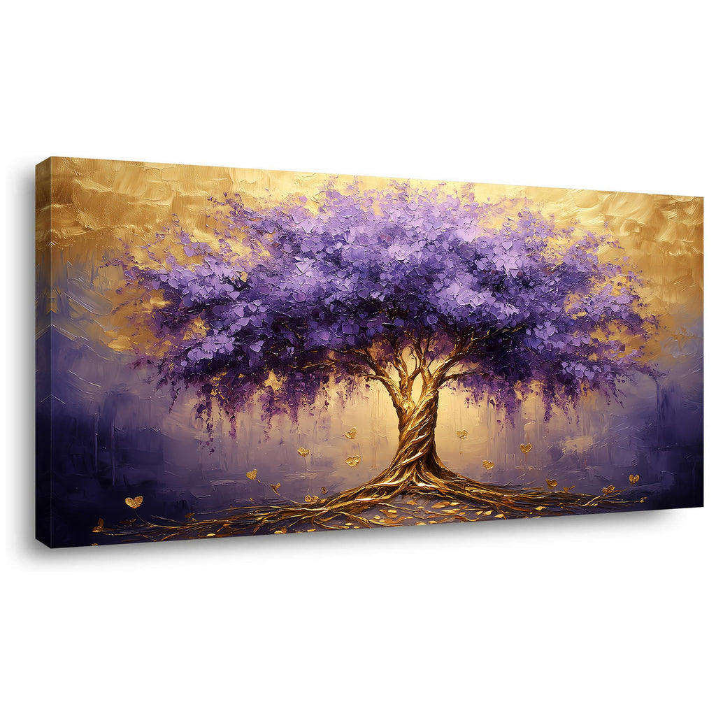 Lasdel Stretched Canvas Wall Art of White Flowers Plant Picture for Living Room Bedroom Home Decoration, Beautiful White and Red Premium Nature Print Artwork Painting Decor, Inner Frame 23x46 Inches