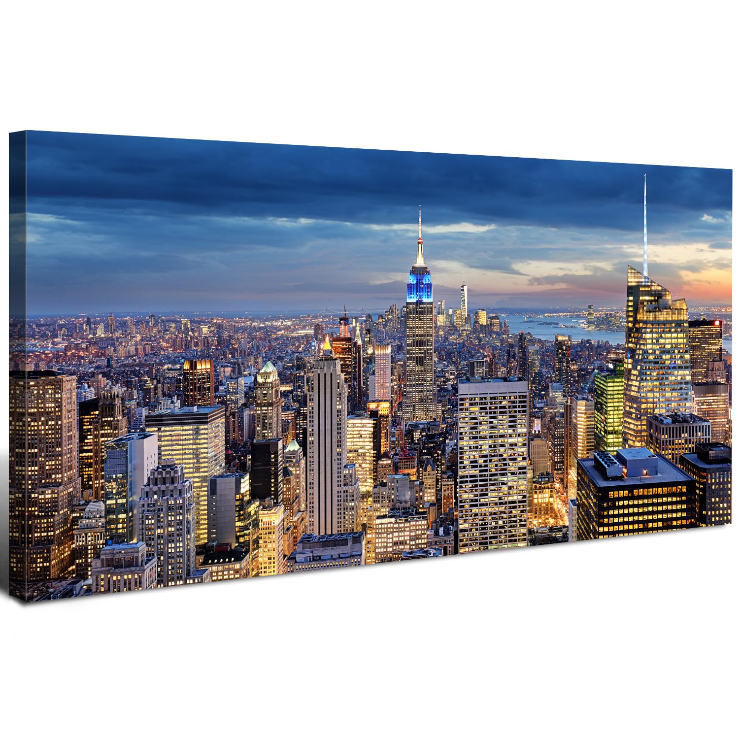 Sunset Mountain Wall Art for Living Room Nature Grand Teton Landscape Canvas Wall Decor National Park Wall Art Oxbow Bend Snake River Scenery Wyoming Painting Artwork Office Home Decoration 20x40"