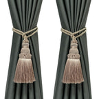 6 Pack Curtain Tie Backs Rope Tassels for Curtains Drape tiebacks Handmade Outdoor Home and Outdoor Decorative (Mix Blue, 6p)