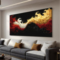 I@U Abstract Wall Art Prints Artwork For Walls Colorful Music Notes Canvas Prints Modern Wall Art For Bathroom Dining Room Bedroom Apartment Office Decorations 20x40 Inch