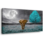 Earthy Texture Picture Print Canvas Wall Art Living Room Dining Room Office Study Bedroom Wall Decor Earthy Texture Landscape Abstract Wall Art Prints Modern Golden Brown Landscape Artwork - 20x40 in