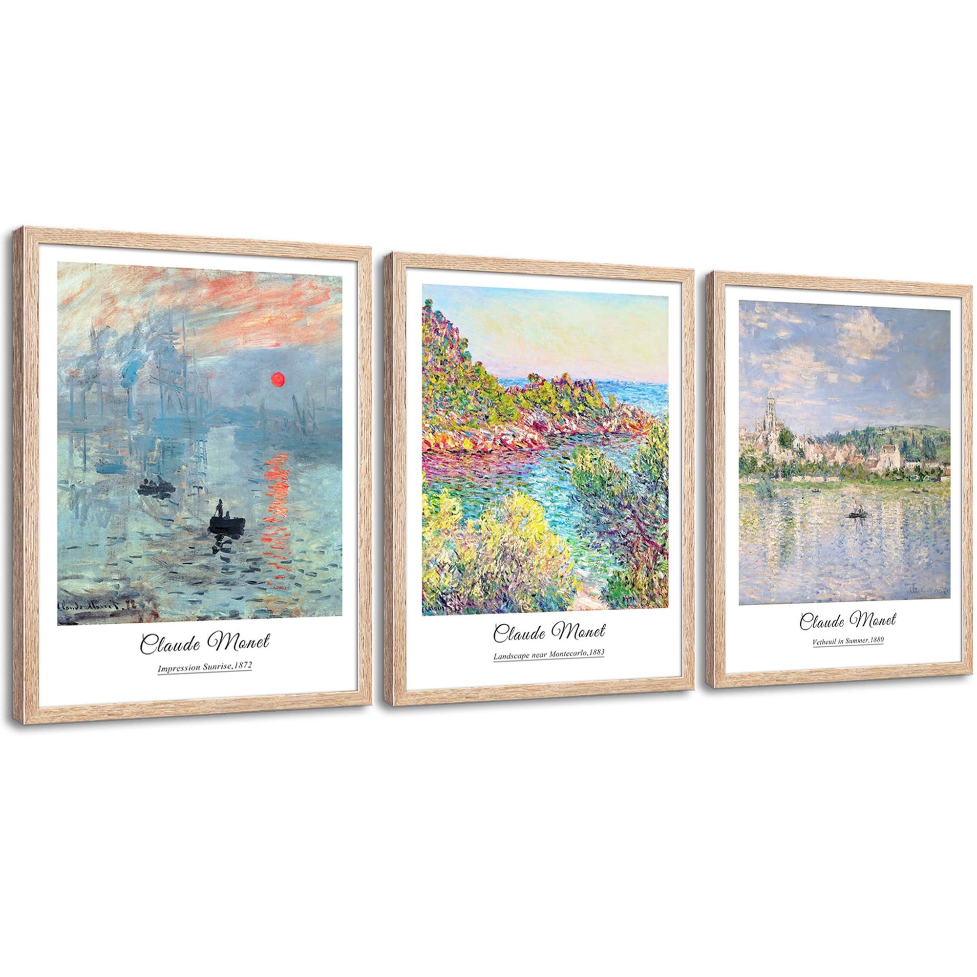 OKEXCKK The Great Wave off Kanagawa by Katsushika Hoki Wall Art Decor, Classic Painting Abstract Seascape Canvas Print Pictures, Modern Japanese Artwork for Bedroom Living Room Decoration - 24"x36"