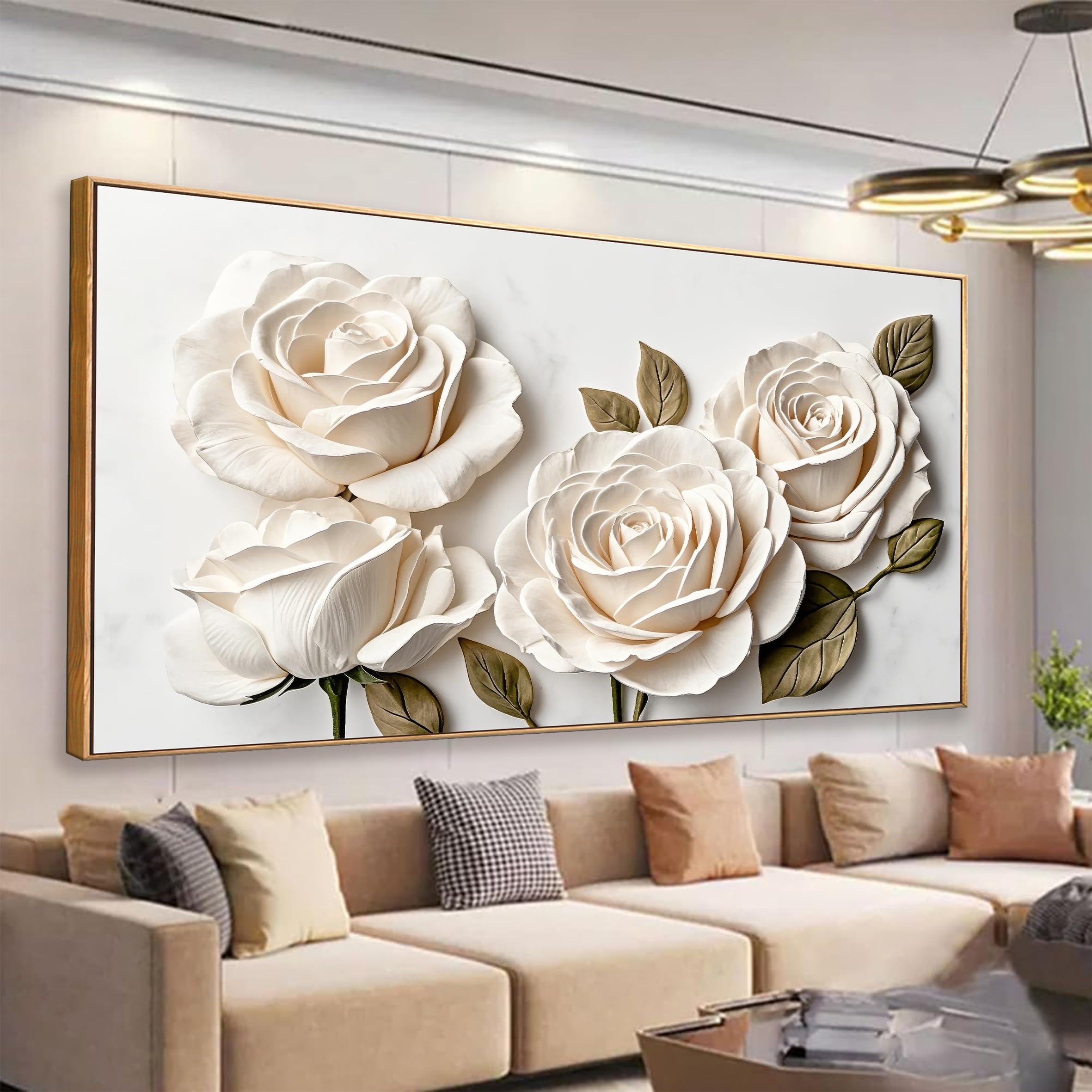 Suconvng Colorful Canvas Art Wall Decor Painting Picture Modern Boho Abstract Wall Art Prints Landscape Picture For Bedroom Bathroom Office Black Home Aesthetic Wall Decor 20" × 40" Ready To Hang