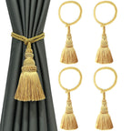 6 Pack Curtain Tie Backs Rope Tassels for Curtains Drape tiebacks Handmade Outdoor Home and Outdoor Decorative (Mix Blue, 6p)