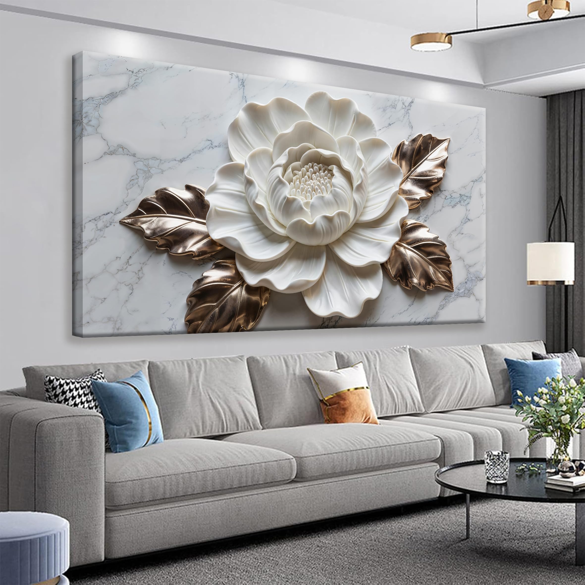 Suconvng Colorful Canvas Art Wall Decor Painting Picture Modern Boho Abstract Wall Art Prints Landscape Picture For Bedroom Bathroom Office Black Home Aesthetic Wall Decor 20" × 40" Ready To Hang