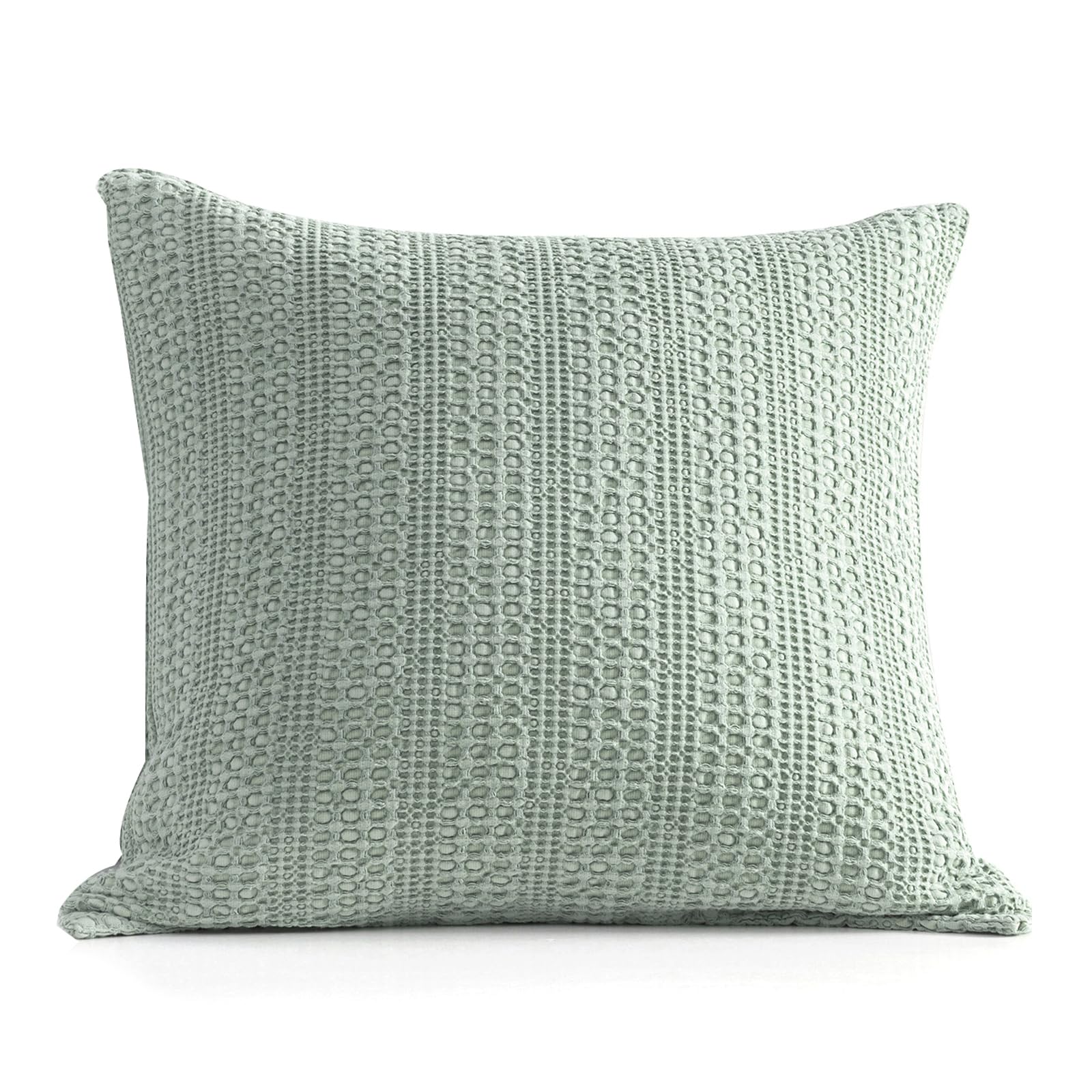 26x26 Pillow Covers Set of 2 Khaki Euro Shams Boho Decorative Throw Pillow Covers Cotton Large Square Pillowcase for Couch Bed