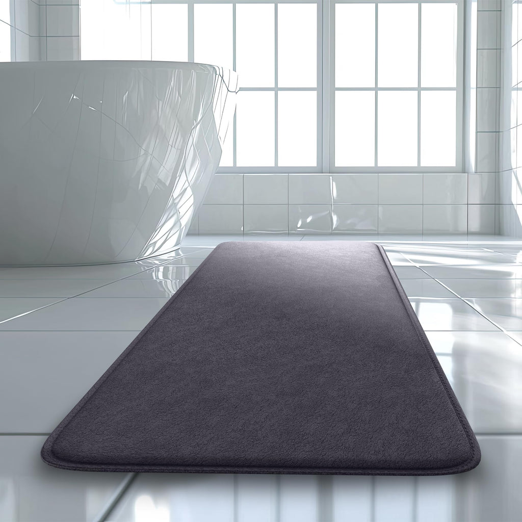 5-Piece Bathroom Rug Set - Memory Foam Bath Mats, Non-Slip, Ultra-Soft, Water Absorbent, Machine Washable Bathroom Rugs - Beige