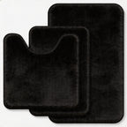 RUN HELIX Bathroom Rugs Sets 3 Piece, Soft Absorbent Memory Foam Bath Mats Set, Dry Fast Bath Mat, Machine Washable Bath Rug Set for Bathroom （Forest Green）