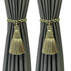 6 Pack Curtain Tie Backs Rope Tassels for Curtains Drape tiebacks Handmade Outdoor Home and Outdoor Decorative (Mix Blue, 6p)