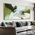 Suconvng Colorful Canvas Art Wall Decor Painting Picture Modern Boho Abstract Wall Art Prints Landscape Picture For Bedroom Bathroom Office Black Home Aesthetic Wall Decor 20" × 40" Ready To Hang