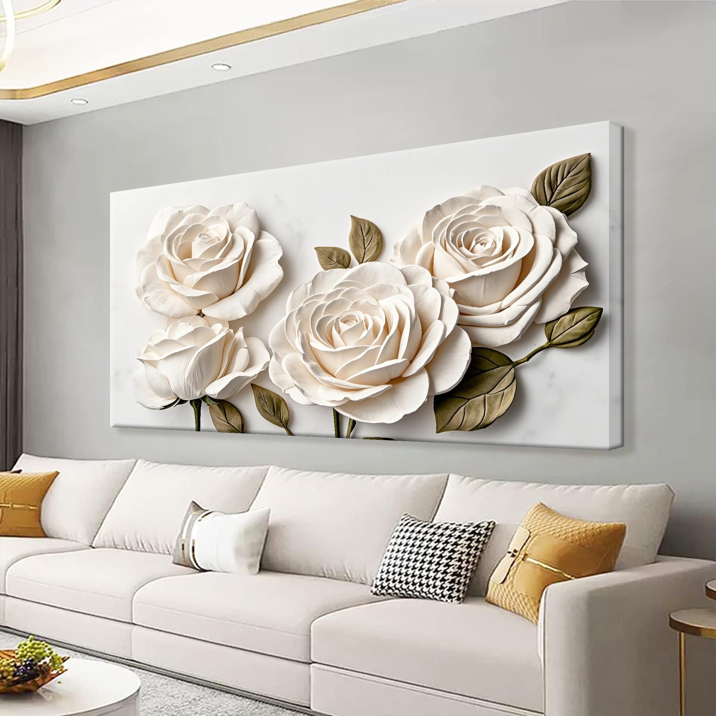 Suconvng Colorful Canvas Art Wall Decor Painting Picture Modern Boho Abstract Wall Art Prints Landscape Picture For Bedroom Bathroom Office Black Home Aesthetic Wall Decor 20" × 40" Ready To Hang