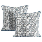 Ridhi Block Print Asparagus Green Pillow Cover 20" x 20" (Pack of 2) Decorative Couch Pillows for Living Room, Farmhouse Chic Boho Cute Outdoor Pillows Covers Gifts for Spring, Mother's Day
